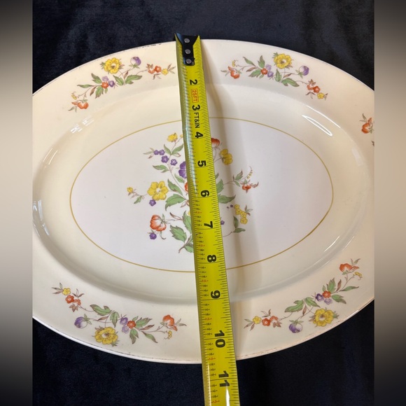 Vintage Oval Serving Platter Made By Paden City Pottery Company - Picture 7 of 7